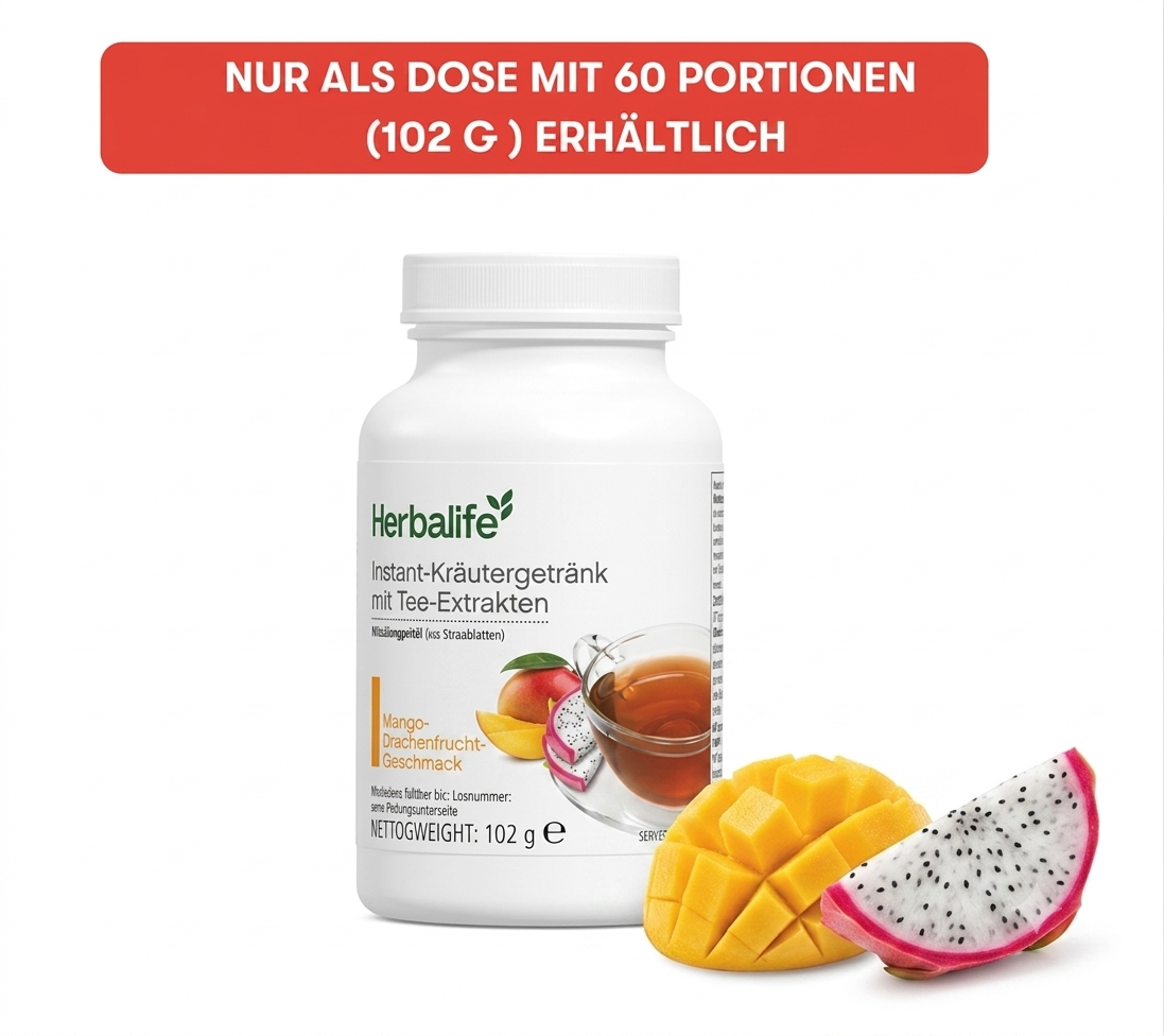 Instant-Kräutergetränk mit Tee-Extrakten Mango Drachenfrucht Geschmack