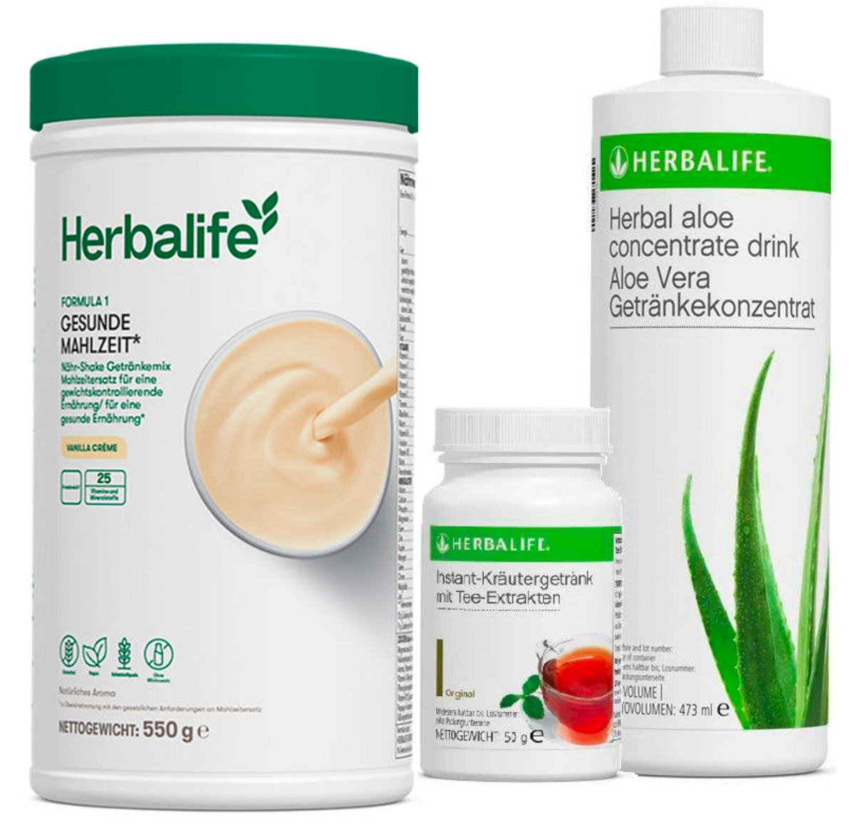 HERBALIFE - Gesundes Frühstück - Shake+Tee+Aloe